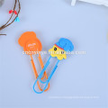 New OEM PVC cute book binding clips for souvenir